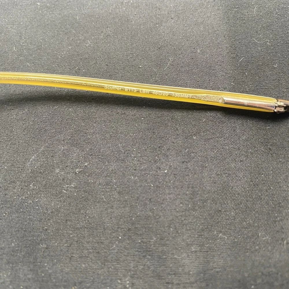Ted Baker Eyeglasses FRAME ONLY Scuffler B113 Half Rim 46-20-135 Brown Gold 560